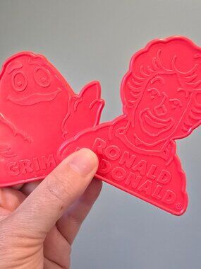 Vintage McDonalds Restaurant Cookie Cutters Ronald McDonald Clown Grimace 1980